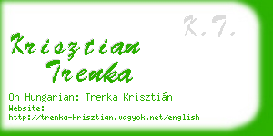 krisztian trenka business card